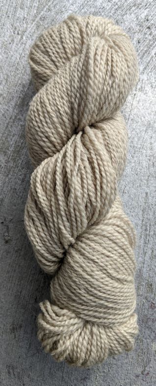 Jacob Wool Yarn, Natural Color Off White - Brush Creek Wool Works